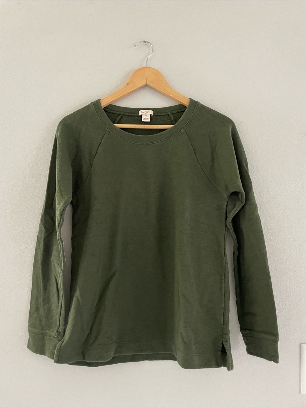J. Crew Factory Olive Green Crewneck Sweatshirt